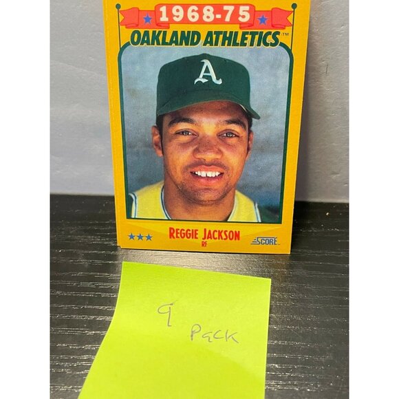 Score Baseball cards 1988 Reggie Jackson MLB set of 9 - Picture 5 of 5